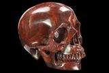 Realistic, Polished Red Picture Jasper Skull #127604-2